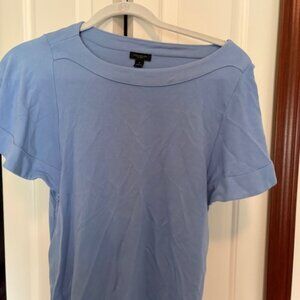 Ann Taylor Factory Medium knot boat neck top Blue